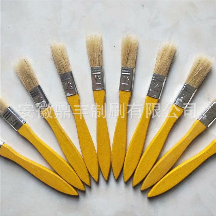 可定半寸长弯柄油漆刷 1.5寸长柄 油漆刷 弯柄刷子 异形油漆刷