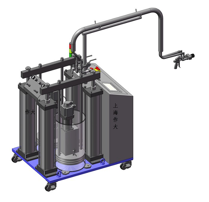 双组份喷枪 1:1枪外混合型 低粘度适用机械配比和电子配比
