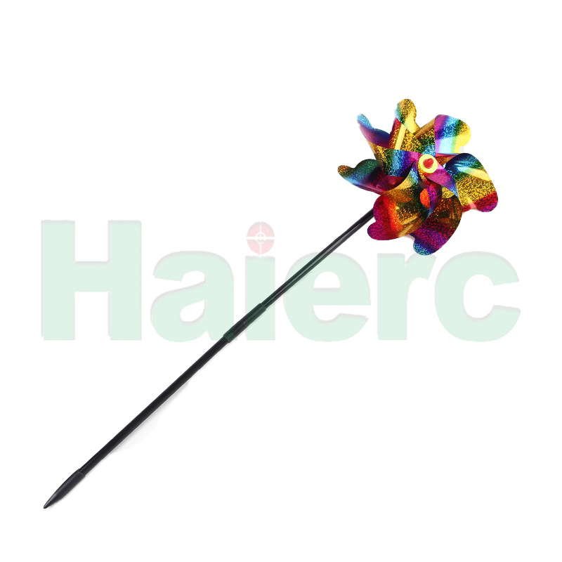 HC1629S驱鸟镭射驱鸟风车PVC 七彩反光吓鸟带庭院园林驱鸟器