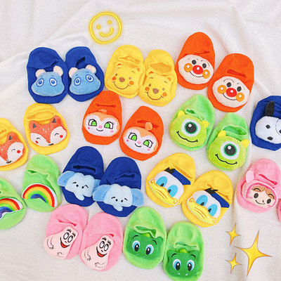 2020 Tongwa ins Bright lines baby children Invisible socks Dispensing non-slip three-dimensional Cartoon Cotton socks Doll socks