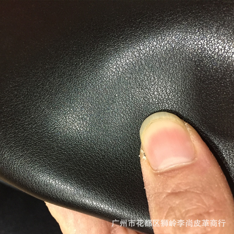 二层牛皮料湿发移膜906纹水鞣纳帕纹软面