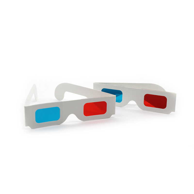 DIY Red and Blue Glasses Paper 3D Glasses Cinema Polarized Stereo Glasses Kidsren's Educational Science and Education Toys