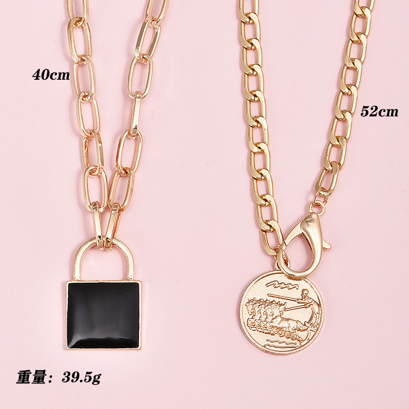 Fashion Trend Lock Disc Women's New Handmade Alloy Pendant Wholesale display picture 2