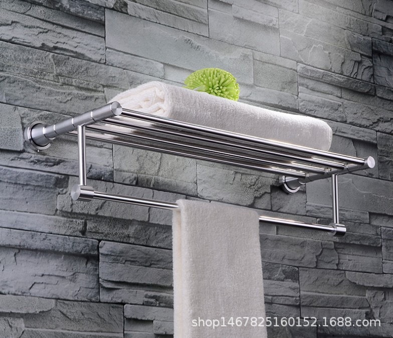 數控亮光拉絲太空鋁毛巾架酒店浴巾架衛浴室五金挂件 廠家直銷