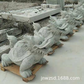 济宁石雕公司出售石质龙头龟 石制金钱龟图片 家用龙龟石雕报价