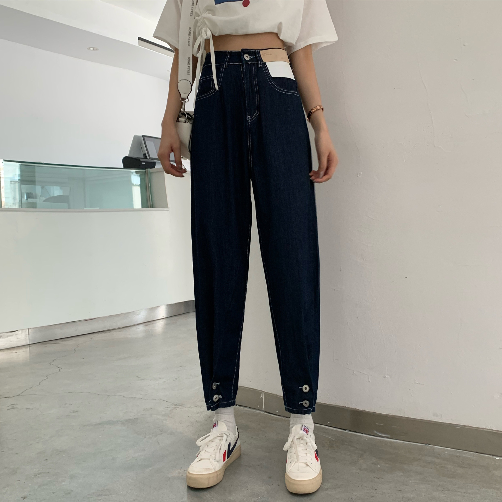 Pantalon léger femme en cow-boy - Ref 3429983 Image 5