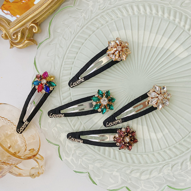 Fashion  Flower Diamond Hair Clip display picture 8