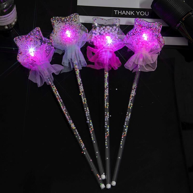 Hot sale new wave ball magic star stick flash net red stall drainage night market square luminous toys wholesale Hot sale new wave ball magic star stick flash net red stall drainage night market square luminous toys wholesale