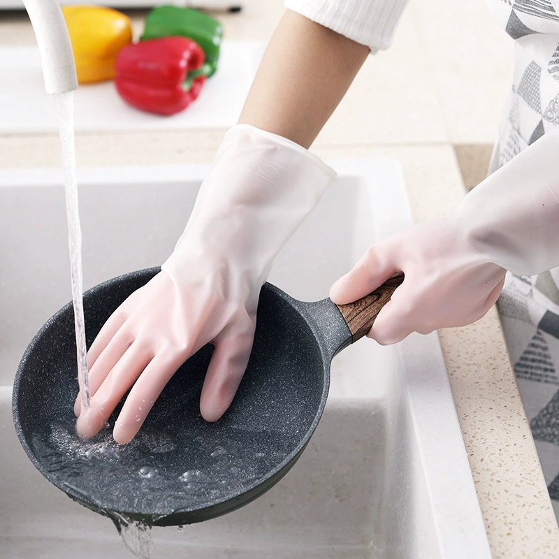 A008 Washing Gloves Women's latex Kitchen Driven Clean Durable Paste Paste Waterproof Washing Gloves