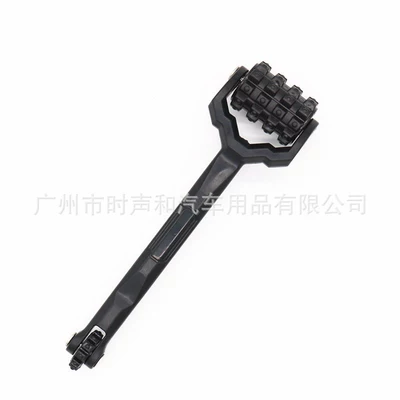 Automobile sound insulation large pressure wheel inference roller/audio modification anti-vibration plate sound insulation construction modification special tool (Other Car Video) - black