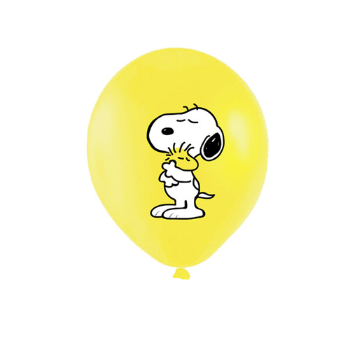 Cross-border 12-inch cartoon pattern Snoopy latex balloon cute theme balloon set birthday party decoration