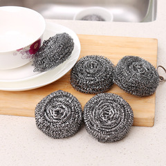 Kitchen steel wool cleaning ball cleaning brush pot scrubber dishwashing brush 6 packs 4 packs single manufacturer