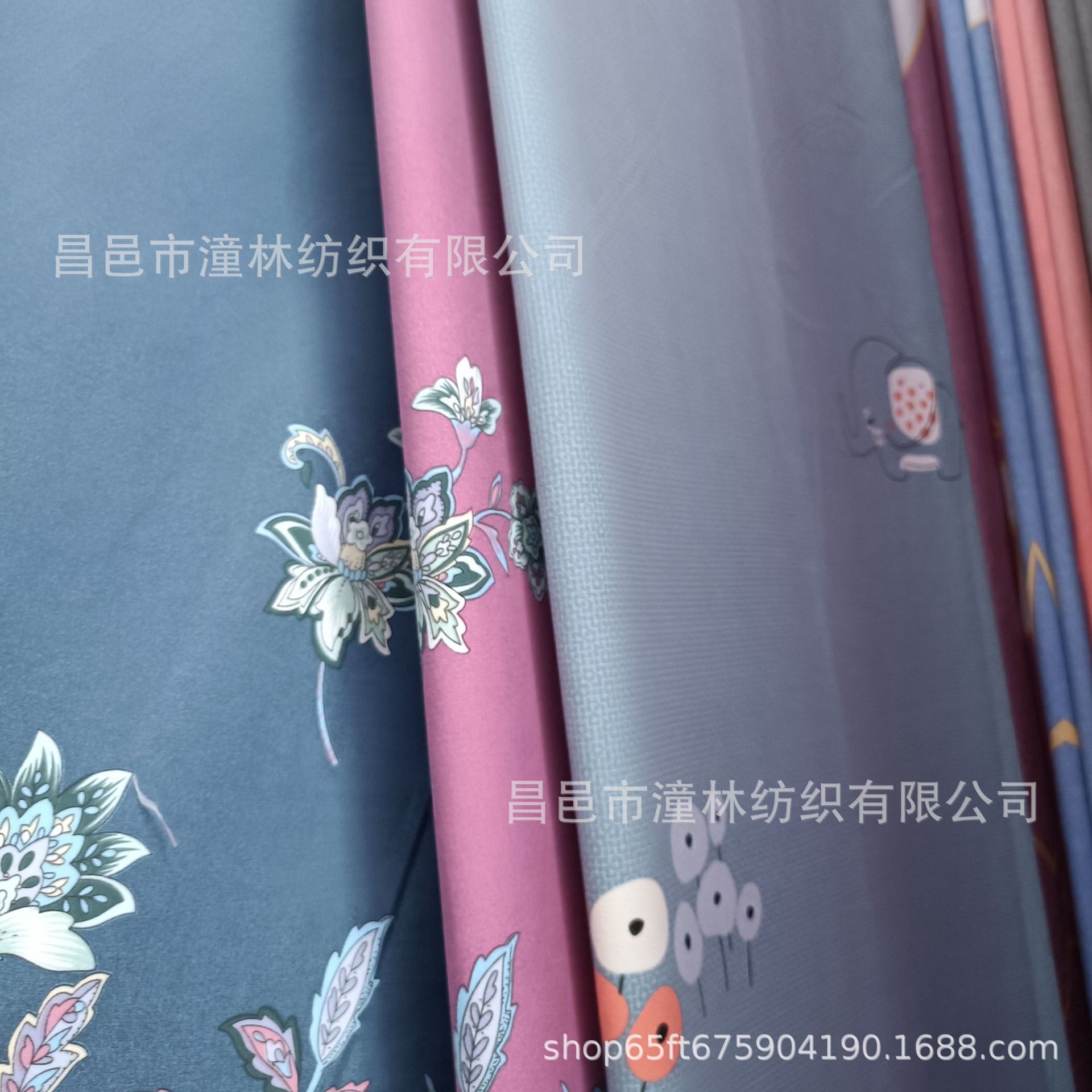 平网印花平纹厨卫围裙用品柔软床单布格子豹纹染色花色涤纶布料