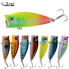 【新款8色波扒】路亞餌5.75CM/6.96G水面系撞水仿生假餌塑料硬餌