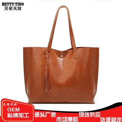 亚马逊包包女新款2020跨境手提包购物袋时尚大容量单肩托特包bags