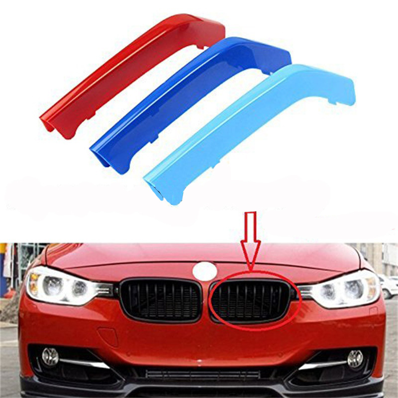 适用于宝马BMW1系X35Z系中网三色装饰条格栅插件