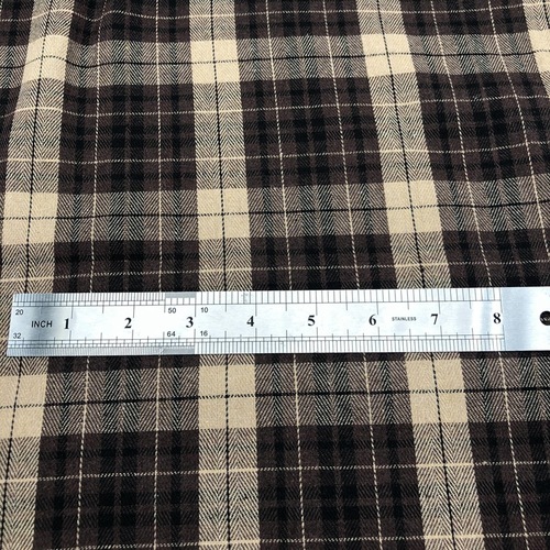 Factory stock 21 pieces of polyester-cotton twill corduroy check fabric, color-woven flannel shirt dress skirt material