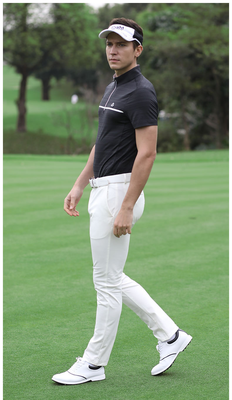 Áo thun golf nam ngắn tay thoáng khí nhanh khô — YF255-Đỏ Trắng, YF247-Áo màu xanh navy xám, YF263 ngắn tay trắng xám, YF255-Trắng Đen chi tiết 21
