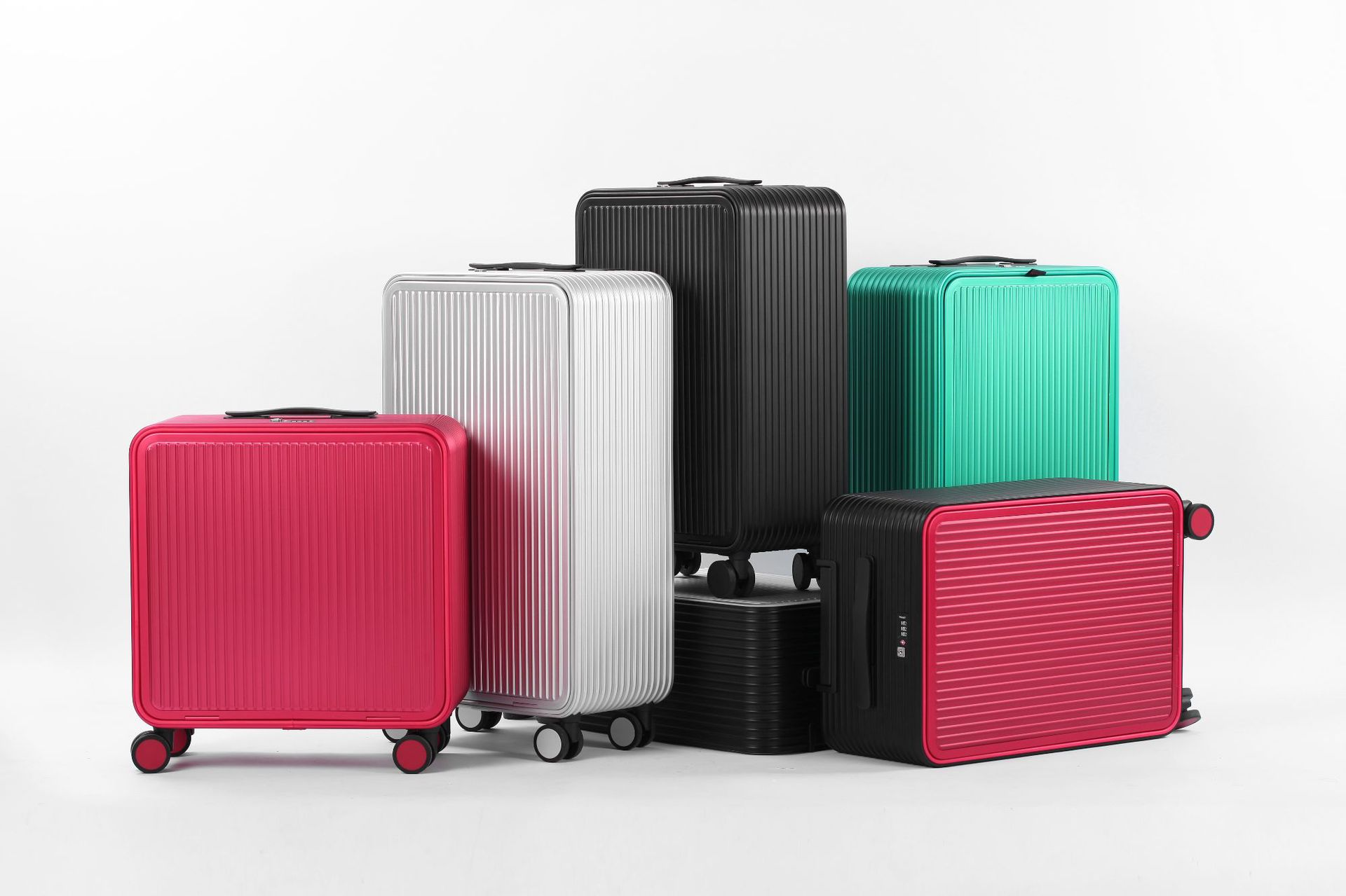 前置开口全金属铝镁合金行李箱登机箱20寸16拉杆箱24旅行箱子 818|ms