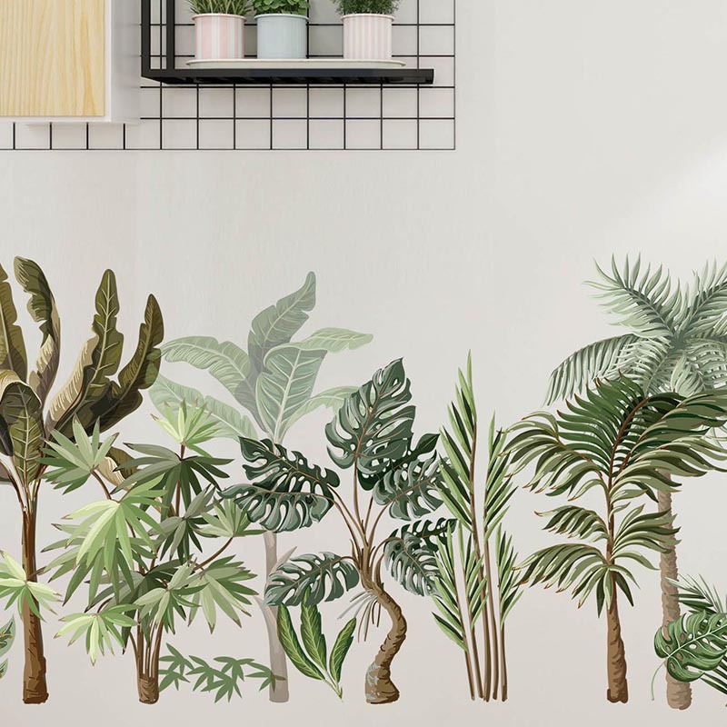 inkjet wandaufkleber groe tropische vegetation serie home hintergrund wandaufkleberpicture3