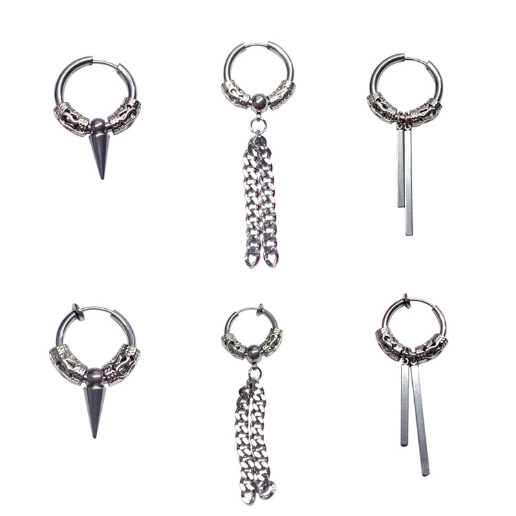 2020新品廠家直供耳環龍紋無洞耳夾潮流個性男款單只帶球服飾配件