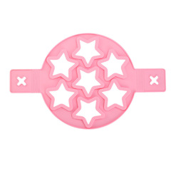 Silicone 7-Hole Round Pink Star Heart Pancake Maker Kitchen Handmade Baking Tool