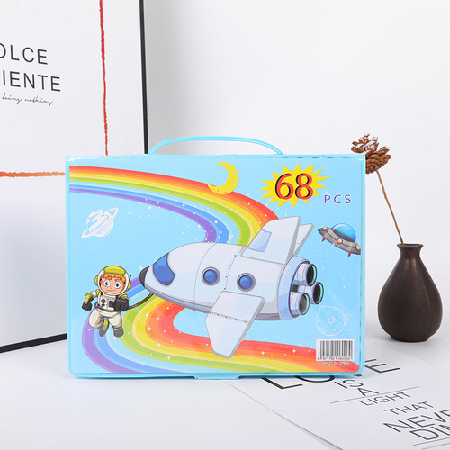Wholesale 68-piece children's painting set creative watercolor pen set cute student supplies holiday gift