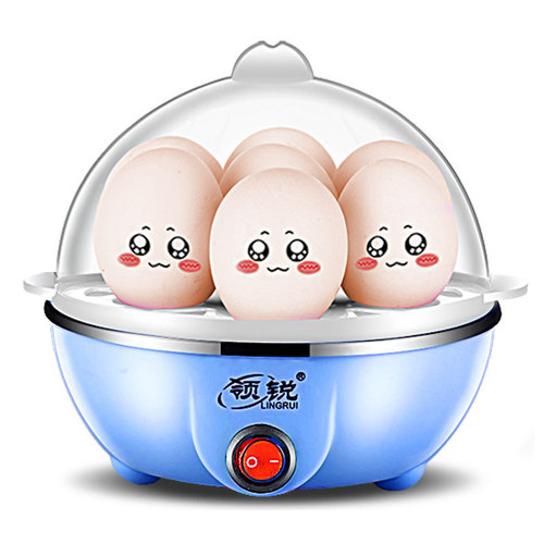 Lingrui's new single-layer small gift egg steamer, boiled egg home breakfast machine, egg boiler