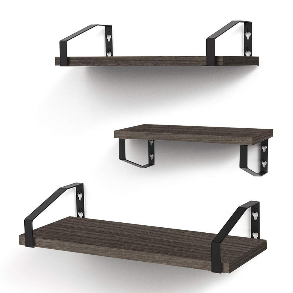Transfronterizo de almacenamiento en rack de pared de madera maciza país americano cocina baño sala de estar partición de almacenamiento en rack tipo de suspensión