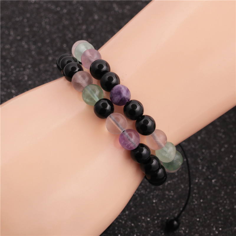 hotsaling fashion new bright stone beaded stone bracelet set wholesalepicture1