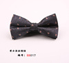 Fashionable cotton bow tie for leisure with bow, floral print, Korean style, wholesale