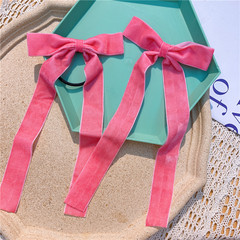 Jennie Kim Ji-ni's identical bow hair clip, headband with flowing ribbon, ultra-fairy-like internet-celebrity hairstyle accessory—perfect for the back of the head, plus chic hair ties and hair bands!