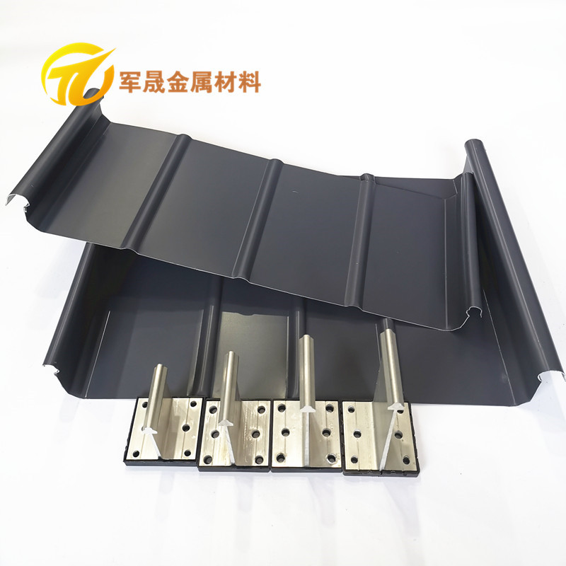 厂家直销 绿色建材氟碳漆0.9mm厚65/4008/430型  铝镁锰屋面板