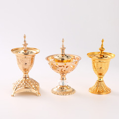 Minimalist European-style Instagram candle holder hollow iron candle stand candle cup accessories European and American style decorative incense burner wholesale