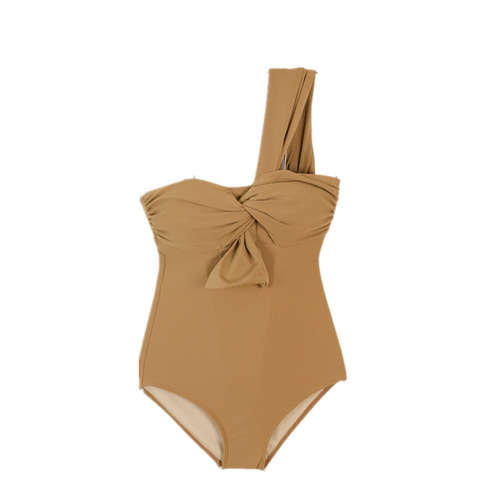 Source factory Instagram-style one-piece swimsuit for women — new Japanese-Korean style off-shoulder bikini, ideal for cross-border sourcing.