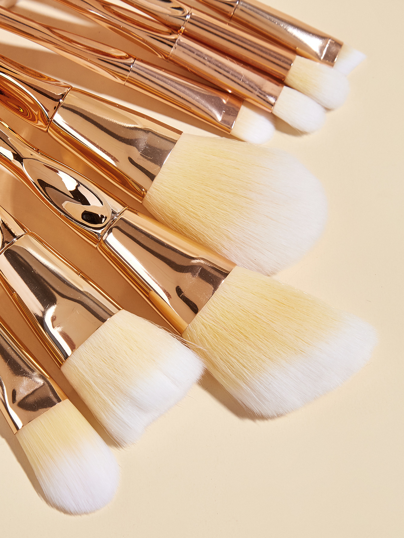 8 Make-up-Pinsel, Roségold, herzförmiges Set, Lidschattenpinsel, Puderpinsel, Beauty-Tools GUJHUI_voghion.com