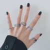 Retro small design brand adjustable ring, Japanese and Korean, trend of season, internet celebrity, on index finger