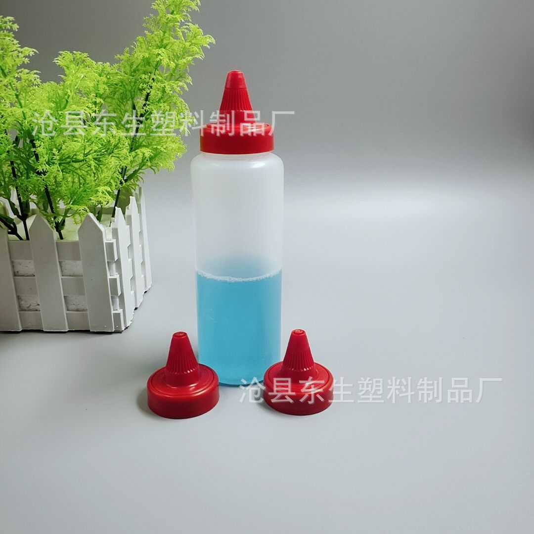 厂家供应250ml毫升塑料耦合剂瓶挤酱瓶 塑料挤瓶