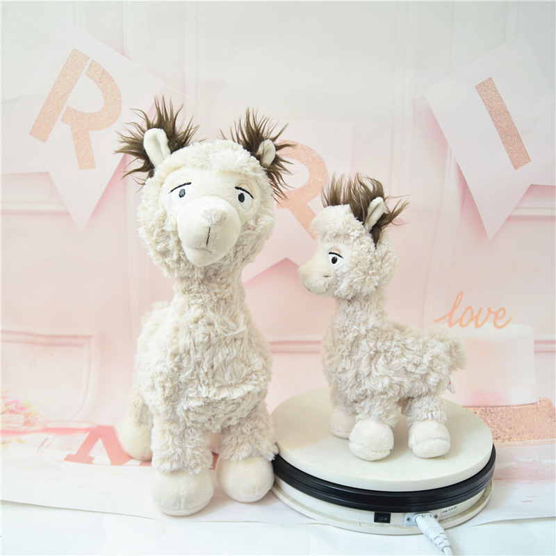 Alpaca comercio exterior nuevo estilo pony simulación peluche muñeca calmante muñeca muñeca regalo de cumpleaños al por mayor