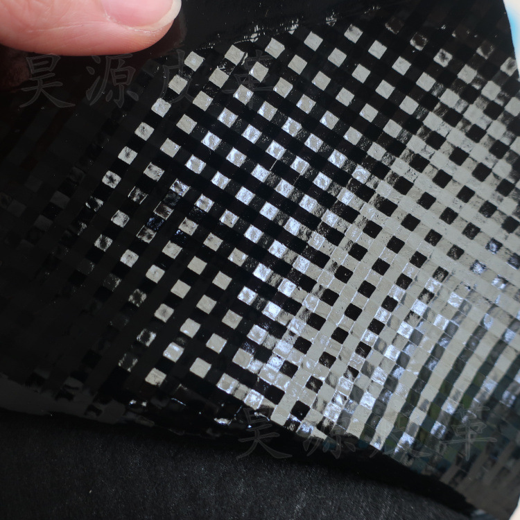 2079B高光水立方钻石纹皮革家具收纳礼盒包袋装饰人造革仿皮面料