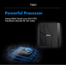 外貿T95H高清播放器H616安卓10.0電視盒子智能6K網絡機頂盒