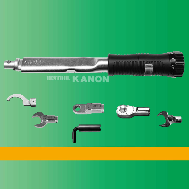 日本原装BCK可换头扭力扳手GCK预置扭矩扳手HYK可换活动头扭力计