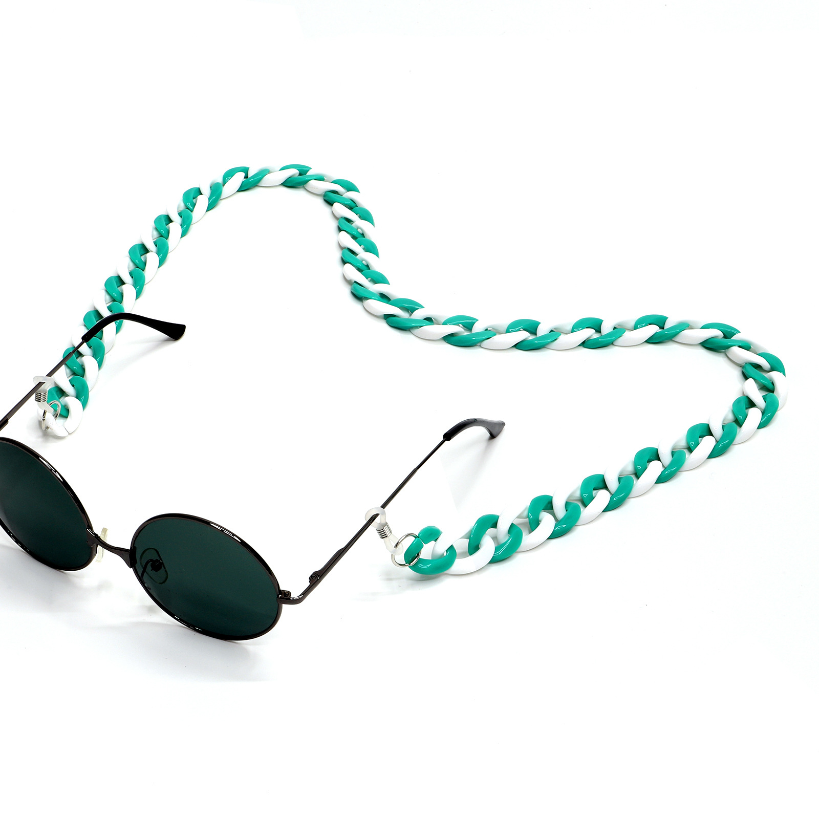 أزياء مختلط اللون الاكريليك ليوبارد ذبل العنبر ذو لونين شكل مقعر نظارات سلسلة نظارات بالجملة display picture 1