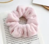 Pink plush large intestine hair circle