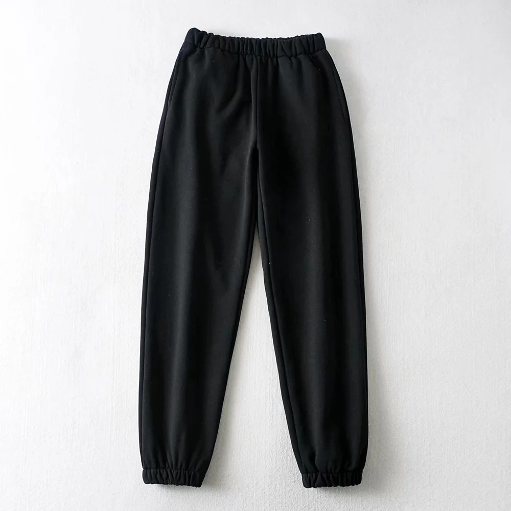 autumn and winter thickened fleece harem pants NSAC13963