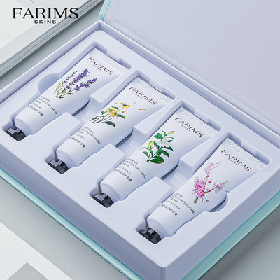 韩美素30g润泽保湿护手霜套盒4支 女男不油腻花香护手霜彩妆批发|ms