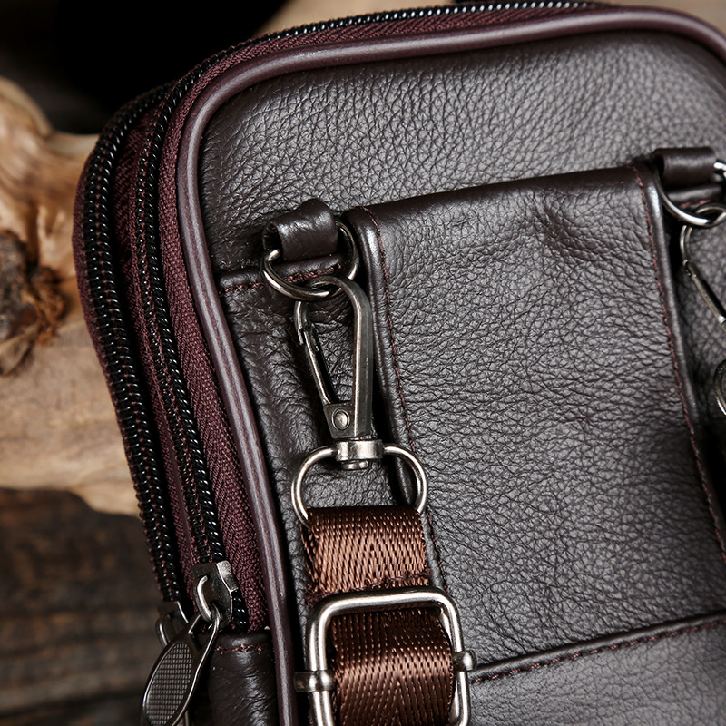 Manufacturers Selling Four-Layer Men's Large Backpack Multi-Functional Shoulder Bag Business Oblique Span Portable Office Mobile Phone Bag undefined