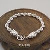 Men's ethnic fashionable silver jewelry, silver bracelet