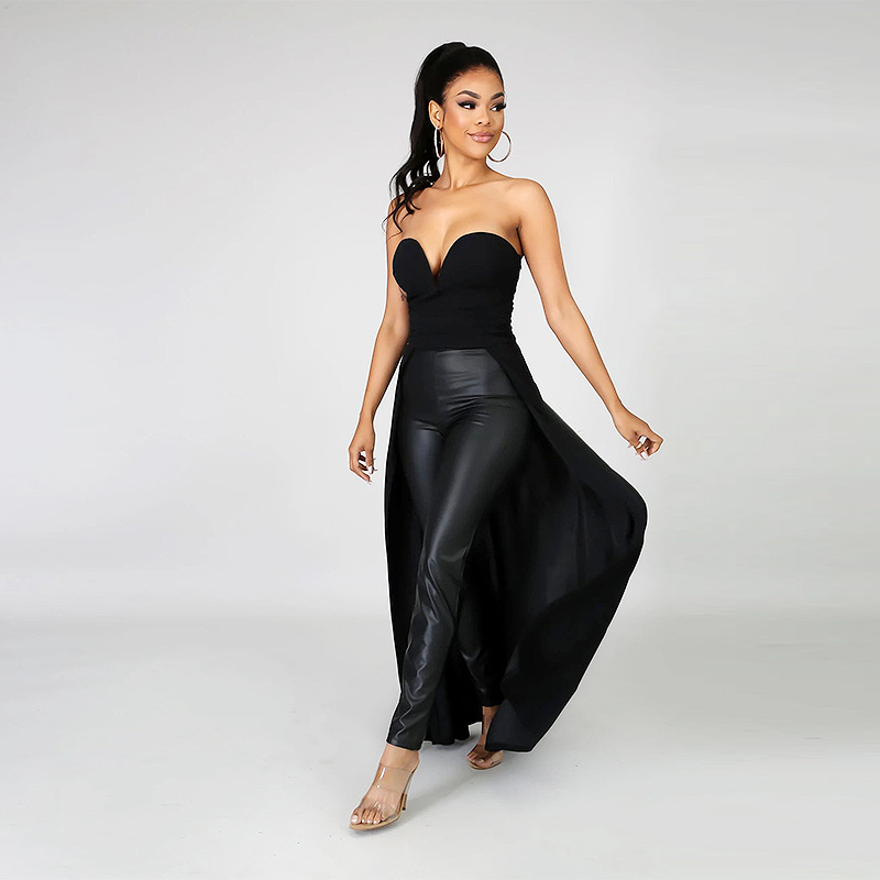 Wrapped Strapless Long Top wholesale clothing vendor Nihaostyles NSCYF68263