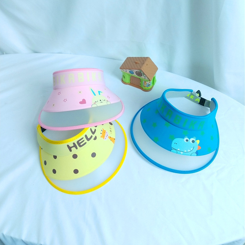 Baby Empty Top Hat Summer Thin Section Children Duck Tongue Sun Hat Big Brim Sunscreen Boy Sun Hat Cartoon Cute display picture 4